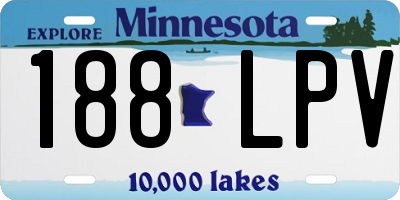 MN license plate 188LPV