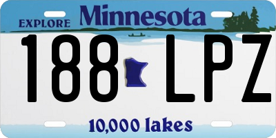 MN license plate 188LPZ