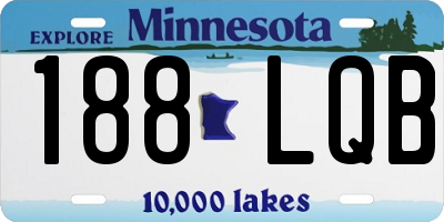 MN license plate 188LQB