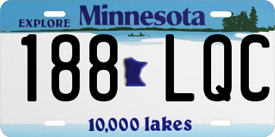 MN license plate 188LQC