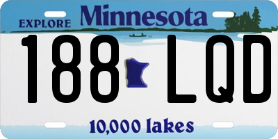 MN license plate 188LQD