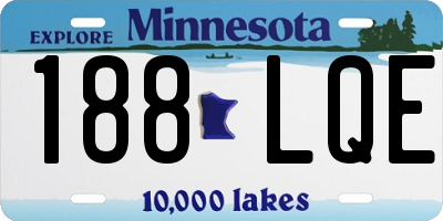 MN license plate 188LQE