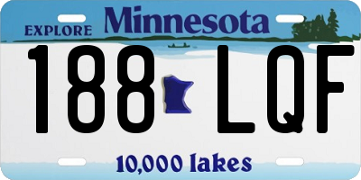 MN license plate 188LQF