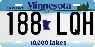 MN license plate 188LQH