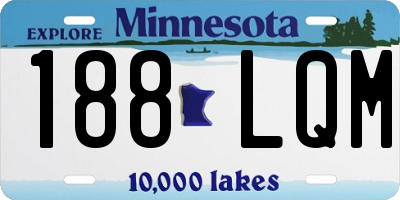 MN license plate 188LQM