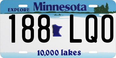 MN license plate 188LQO