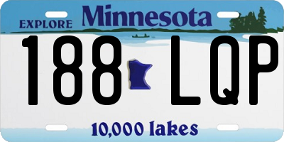 MN license plate 188LQP