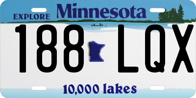 MN license plate 188LQX