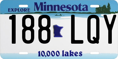 MN license plate 188LQY