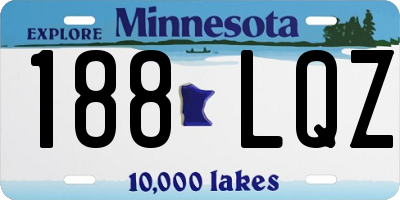 MN license plate 188LQZ