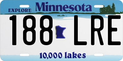 MN license plate 188LRE