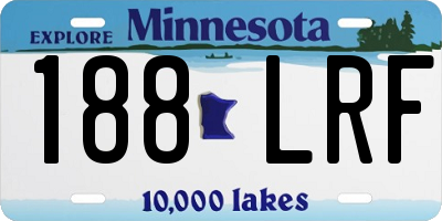 MN license plate 188LRF