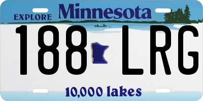 MN license plate 188LRG
