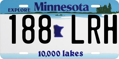MN license plate 188LRH