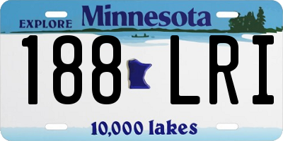 MN license plate 188LRI