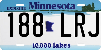 MN license plate 188LRJ