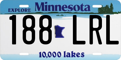 MN license plate 188LRL