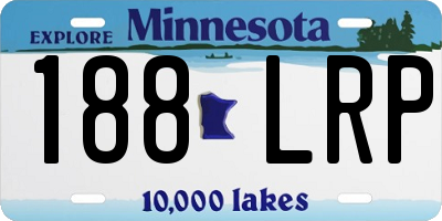 MN license plate 188LRP