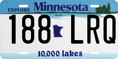 MN license plate 188LRQ