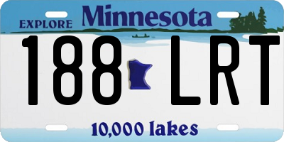 MN license plate 188LRT