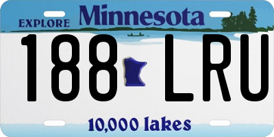 MN license plate 188LRU