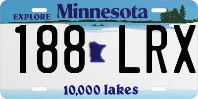 MN license plate 188LRX