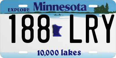 MN license plate 188LRY