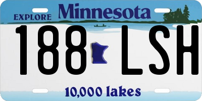 MN license plate 188LSH