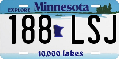 MN license plate 188LSJ