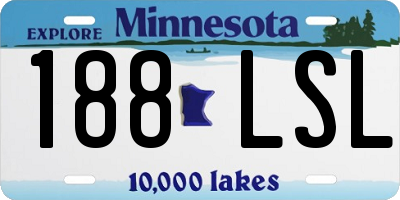 MN license plate 188LSL
