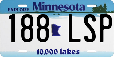 MN license plate 188LSP