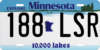 MN license plate 188LSR