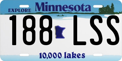 MN license plate 188LSS
