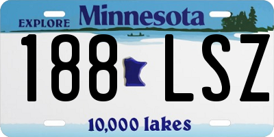 MN license plate 188LSZ