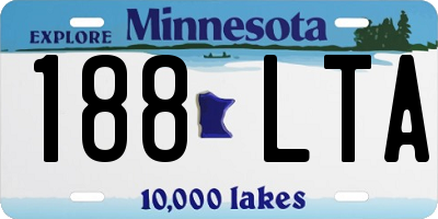 MN license plate 188LTA