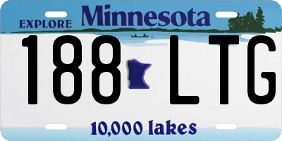 MN license plate 188LTG