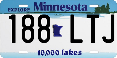 MN license plate 188LTJ