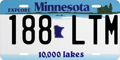 MN license plate 188LTM