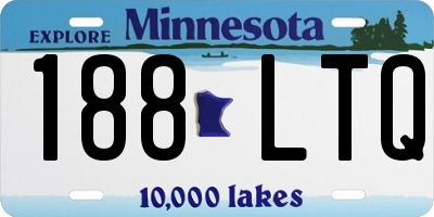 MN license plate 188LTQ