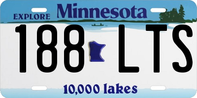 MN license plate 188LTS