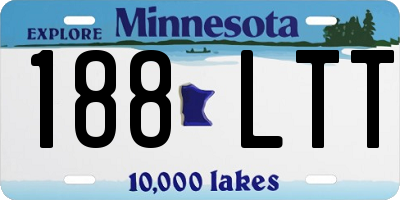 MN license plate 188LTT