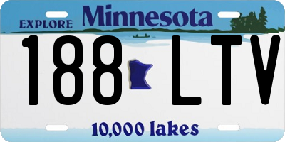 MN license plate 188LTV