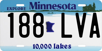 MN license plate 188LVA