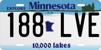 MN license plate 188LVE