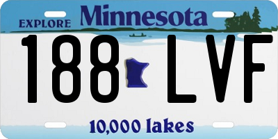 MN license plate 188LVF