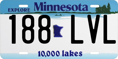 MN license plate 188LVL