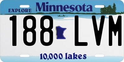 MN license plate 188LVM