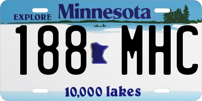 MN license plate 188MHC