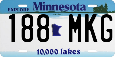 MN license plate 188MKG