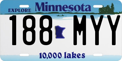 MN license plate 188MYY